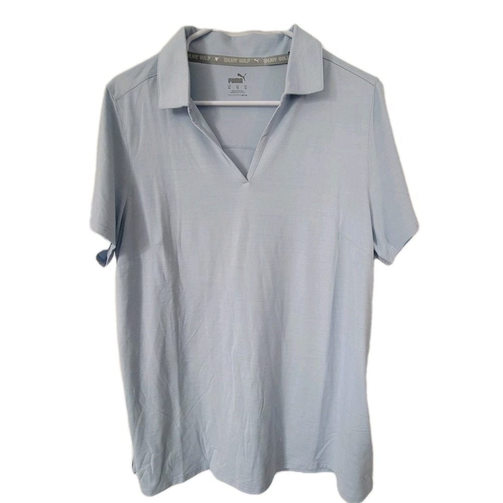 Puma Cloudspun Coast Golf Polo Women's Size XL Color-Lucite Heather Sleeveless‎